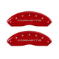 MGP 4 Caliper Covers Engraved Front & Rear C5/Corvette Red finish silver ch