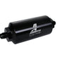 Aeromotive In-Line Filter - (AN-6 Male) 40 Micron Stainless Mesh Element Bright Dip Black Finish