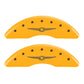 MGP 4 Caliper Covers Engraved F & R Chrysler Wing Yellow Finish Black Char 2004 Chrysler Pacifica