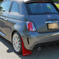 Rally Armor 2012-18 Fiat 500 (Pop/Sport/Lounge/Abarth) Red Mud Flap w/ White Logo