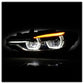 Spyder BMW F30 3 Series 4Dr LED Projector Headlights Chrome PRO-JH-BF3012H-4D-LED-C