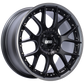 BBS CH-RII 20x9 5x120 ET25 Satin Black Center Platinum Lip SS Rim Prot Wheel -82mm PFS/Clip Req