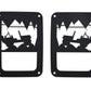 Kentrol 07-18 Jeep Wrangler JK Heritage Taillight Guard- Textured Black