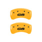 MGP 4 Caliper Covers Engraved Front Pontiac Rear G8 Yellow Finish Black Char 2008 Pontiac G8