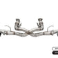 Corsa 2020 Corvette C8 3in Xtreme Cat-Back Exhaust 4.5in Pol Quad Tips - Integrates stock AFM Valve