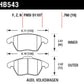 Hawk Audi A3/TT / VW EOS / Golf / Jetta / Passat / Rabbit DTC-60 Front Race Brake Pads