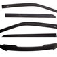 AVS 07-18 Jeep Wrangler (2 Door) Ventvisor & Aeroskin Deflector Combo Kit - Matte Black