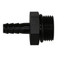 DeatschWerks 10AN ORB Male to 5/16in Male Triple Barb Fitting (Incl O-Ring) - Anodized Matte Black