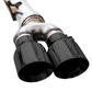 AWE Tuning 4th Gen GM 1500 6.2L 0FG Catback Split Rear Exit (w/ Bumper Cutouts) - Quad Diamond Tips