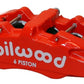 Wilwood Caliper-Forged Dynapro 6 5.25in Mount-Red-L/H 1.38/1.00/1.00in Pistons .81in Disc