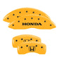 MGP 4 Caliper Covers Engraved Front & Rear MGP Yellow Finish Black Char 1999 Honda Prelude