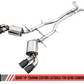 AWE Tuning 16-19 Chevy Camaro SS Non-Res Cat-Back Exhaust -Touring Edition (Quad Diamond Black Tips)