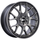 BBS CH-RII 20x8.5 5x112 ET42 Satin Platinum Center Black Lip SS Rim Prot Wheel -82mm PFS/Clip Req
