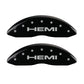 MGP 4 Caliper Covers Engraved Front & Rear Hemi Black finish silver ch