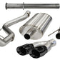 Corsa 11-14 Ford F-150 Raptor 6.2L V8 145in Wheelbase Black Xtreme Cat-Back Exhaust