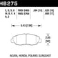 Hawk 95-99 Ford Taurus Sho / 01-07 Ford Taurus HPS Street Front Brake Pads