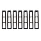 Rugged Ridge Grille Inserts Black 97-06 Jeep Wrangler