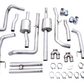 AWE Tuning 4th Gen GM 1500 6.2L 0FG Catback Split Rear Exit (w/ Bumper Cutouts) - Quad Chrome Tips
