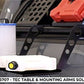 Putco TEC Table w/ Mounting Arms (No Drill) Table 24in x 12in x .02in / QTY 2 Arms 24in x 14in x 1in