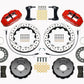 Wilwood Narrow Superlite 6R Front Hat Kit 12.88in Drill Red 2005-Up Mazda Miata w/ Lines