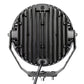 Go Rhino Xplor Blackout Series Round LED Sgl Driving Kit w/DRL (Surface/Thread Stud Mnt) 9in. - Blk