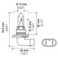 Hella 9005/HB3 12V 100W P20d T4 Halogen Bulb
