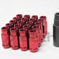 Wheel Mate Monster Open End Lug Nut Set of 20 - Red 1/2in