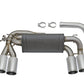 aFe MACHForce XP 3in - 2 1/2in Axle Back 304SS Exhaust w/ Polished Tips 16-17 BMW M2 (f87)