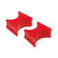Prothane Universal Shock Reservoir Mounts - 1.5/2.0 Diameter - Red