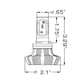 Oracle H16 4000 Lumen LED Headlight Bulbs (Pair) - 6000K