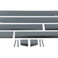 Putco 14-14 GMC Sierra HD - Crew Cab 6.5 Short Box 6in Wide - 12pcs Black Platinum Rocker Panels