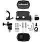 Wilwood Compact Tandem M/C - 1.12in Bore - w/Bracket and Valve - Black