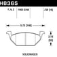 Hawk HPS 5.0 Street Brake Pads - Front