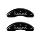 MGP 4 Caliper Covers Engraved Front Acura Engraved Rear ILX Black finish silver ch