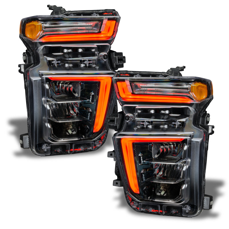 Oracle 20-21 Chevy Silverado HD 2500 RGB+W Headlight DRL Upgrade Kit - ColorSHIFT w/o Controller