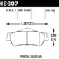 Hawk 08-09 Pontiac G8 3.6 Base/6.0 HPS Street Rear Brake Pads