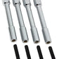 Moroso Valve Cover Hex Head Nuts - 1/2in Head - 3-7/8in - Steel - Chrome Plated - Set of 4