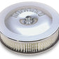 Moroso Race/Street Air Cleaner - 8-1/2in x 2-3/8in Filter - Steel - Chrome Plated