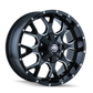 Mayhem 8015 Warrior 17x9 / 6x135 BP / 18mm Offset / 106mm Hub Black w/ Milled Spokes Wheel