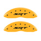 MGP 4 Caliper Covers Engraved Front & Rear Srt Yellow Finish Black Char 2006 Jeep Commander