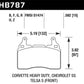 Hawk 15-17 Chevy Corvette Z06 Performance Ceramic Street Front Brake Pads