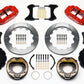 Wilwood Narrow Superlite 4R Rear P-Brk Kit 12.88in Red Big Ford New Style 2.50in Off Stag Mount