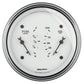 AutoMeter Gauge Dual Fuel & Oilp 3-3/8in. 0 Ohm(e) to 90 Ohm(f)& 100PSI Elec Old Tyme White