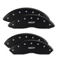 MGP 4 Caliper Covers Engraved Front & Rear Trailblazer style/SS Red finish silver ch
