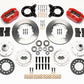 Wilwood Dynapro Dust-Boot Front Kit 11.00in Red 1965-1969 Mustang Disc & Drum Spindle