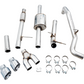 AWE Tuning 4th Gen GM 1500 5.3L 0FG Catback Dual Side Exit (Flat Bumper) - Chrome Tips