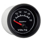Autometer Euro-Style 2-1/16in 8-18V Short Sweep Electronic Voltmeter Gauge