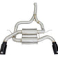 aFe MACHForce XP SS-304 Black Tip 2.5in Dia Axle Back Exhaust 12-15 BMW 335i (F30) 3.0L (t)