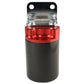 Aeromotive SS Series Billet Canister Style Fuel Filter Anodized Black/Red - 10 Micron Fabric Element