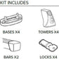 Pace Edwards Thule Multi-Sport Rack Kit w/ 69in Load Bars (Fits Full Size Trucks/Compact Trucks)